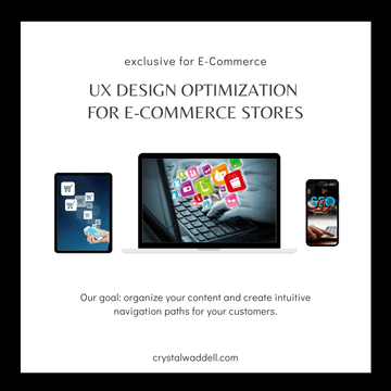 Using UX ecommerce best practices, we are proud to to showcase this exclusive for ecommerce offer! UX Design optimization for ecommerce stores. We utilizing design thinking and proven UX practices to implement the best in UX/UI Ecommerce design!